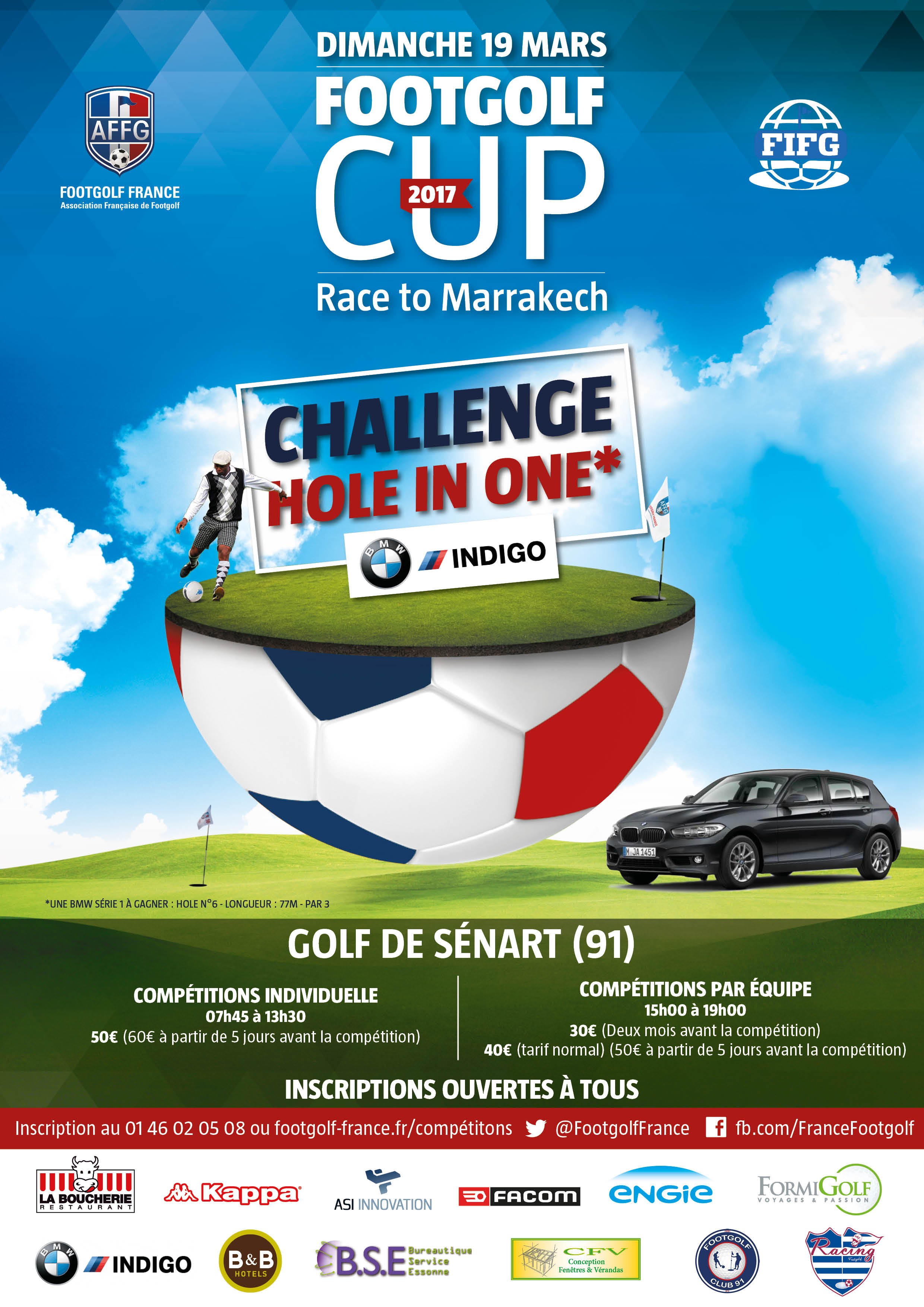 AfficheGolfdeSenartBMWIndigoImpression AfficheGolfdeSenartBMWIndigoImpression
